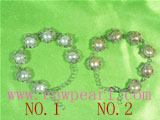 18K GP freshwater pearl inlay bracelet